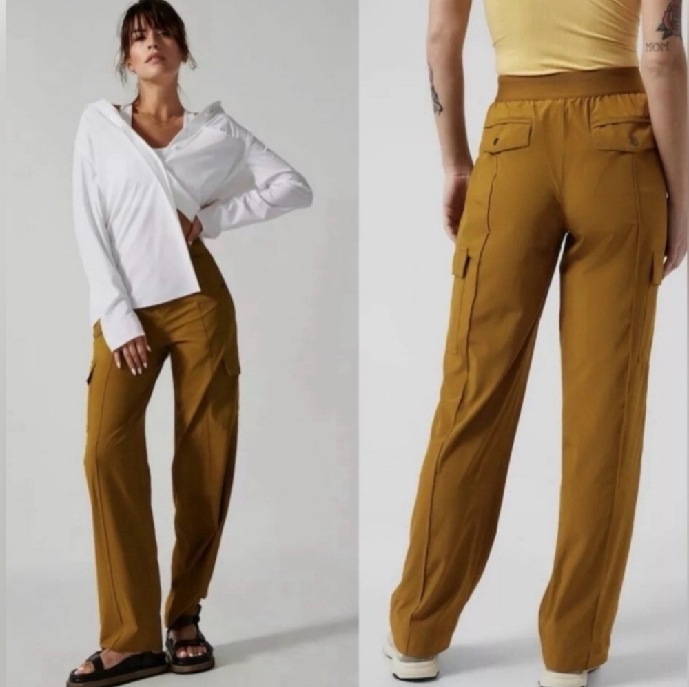 Athleta Vienna Cargo Pant 12 khaki